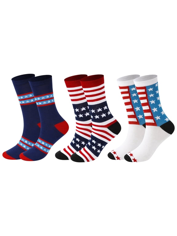 American Flag Socks Mens Dress Socks 6-12 Funny Crazy Novelty Business Wedding Crew Groomsman President Sock
