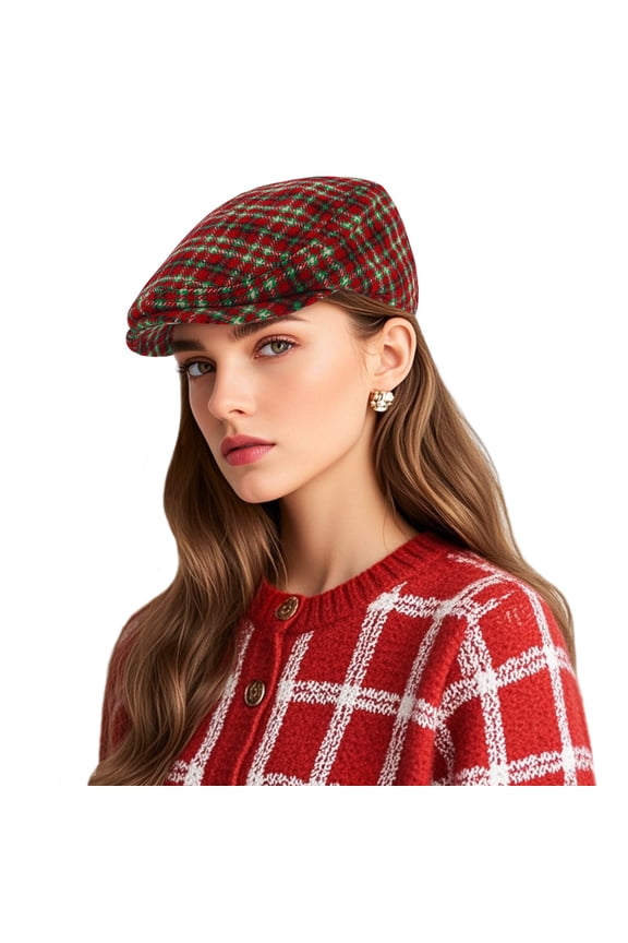 Men's Cotton Flat Ivy Gatsby Newsboy Driving Hat Adjustable Women's Irish Cabbie Ivy Driving Hunting Cap