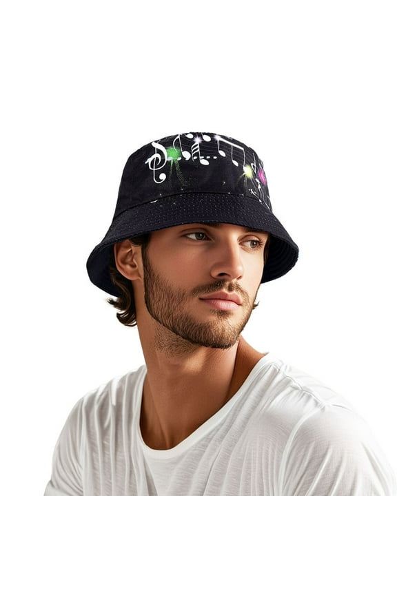 Reversible Bucket Hat for Men Women Packable Reversible Printed Sun Hats Fisherman Outdoor Summer Travel Hiking Double Side Wear Beach Caps