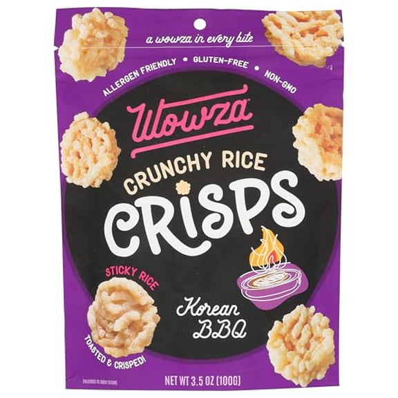 Wowza - Rice Crisps Korean Bbq - 3.5 Oz, Case of 8