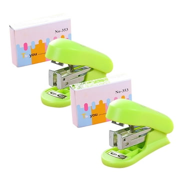 Wozhidaoke 2PC Mini Small Stapler Useful Mini Stapler Staples Set Office Binding