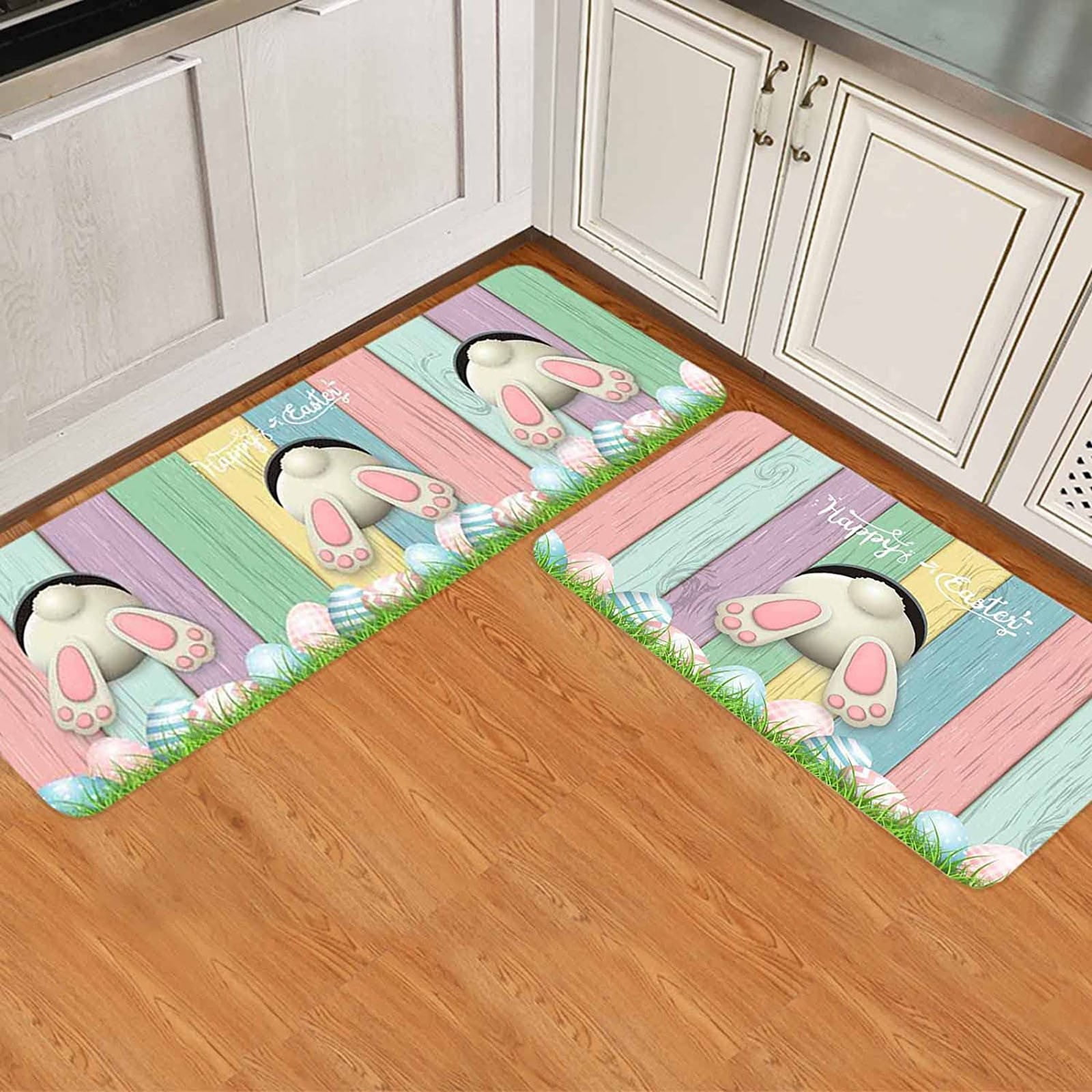 Wozhidaoke Area Rug Easter Kitchen Rugs And Mats Set Of 2 Cushioned