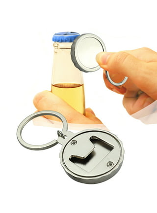 Bottle Opener Insert Kit,1PC Round Inset Bottle Opener Kit for DIY Keychain  Beer Spanner Jar Bottle Opener Corkscrew