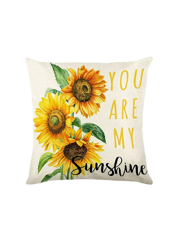 Wozhidaoke Fall Decor Throw Pillows Summer Sunflower Pattern Indoor/Outdoor Decorative Sofa Home & Kitchen