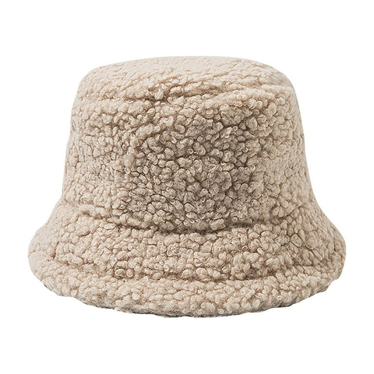 Wozhidaoke Hats For Men Ladies Winter Cashmere Bucket Hat Cute And Warm  Caps Hunting Fishing Hat Baseball Cap