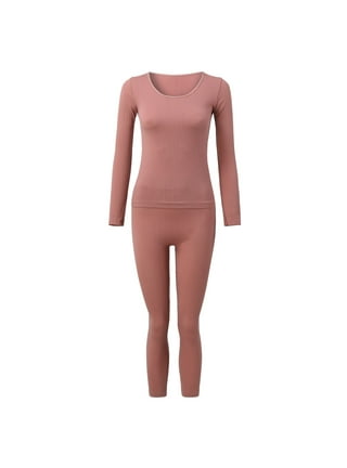 Woman Thermal Underwear Lace Solid Color Autumn Winter Warm Sexy Body Tops  Inner Wear Sim Padded Vest Clothing for Ladies Pink 