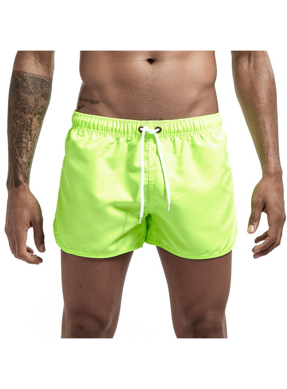 Wozhidaoke Mens Shorts Work Pants for Men Summer Trousers Surfing Splicing Spring Swimming Beach Shorts Mens Swim Trunks Green XL