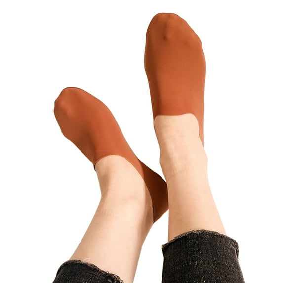 Wozhidaoke No Show Socks Women Grip Socks Women Non Slip Invisible Hidden Sock Socks For Women Red