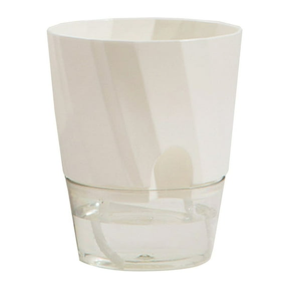 Wozhidaoke One Size Square Clear Plastic Self-Watering Planter for African Violets and Succulents