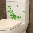Wozhidaoke Peel And Stick Wallpaper Flower Toilet Seat Wall Sticker