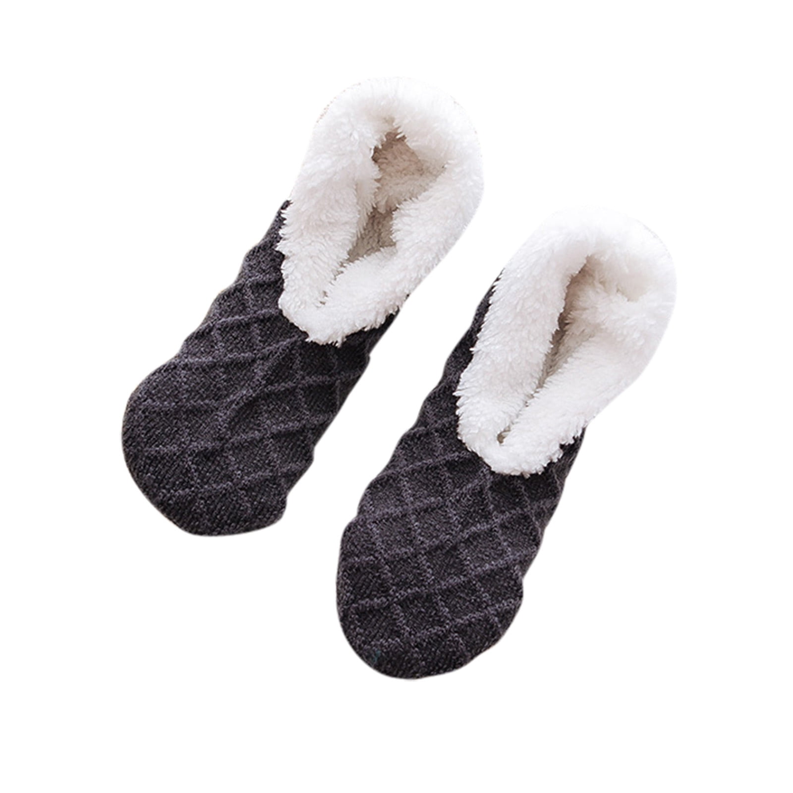 Wozhidaoke Socks For Women Grip Socks Ladies Warm Solid Color Floor