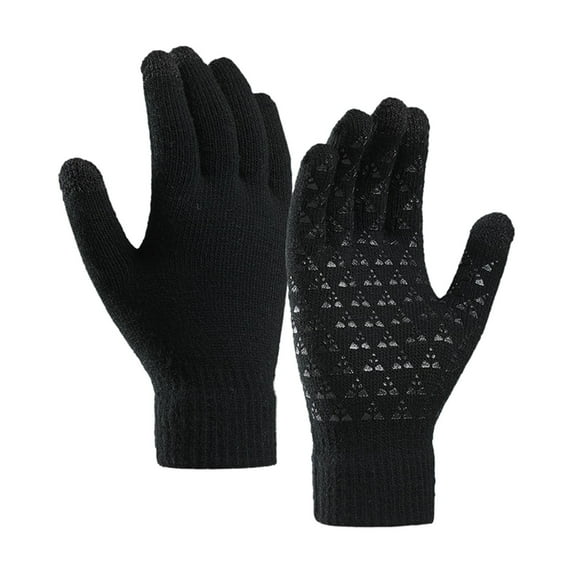 Wozhidaoke Winter Gloves Winter Upgraded Touch-Screen Anti-Slip Gloves Elastic Thermal Soft Knit Lining Gloves For Men Women Gloves For Women Cold Weather