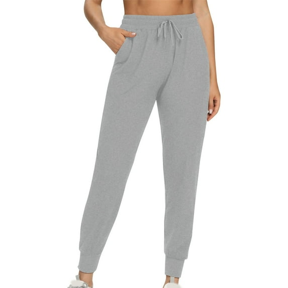 Wozhidaoke Womens Jogger Pants Ladies Summer Plus Size Short Sleeved Round Neck T Shirt in 2023 Sweatpants Slacks for Women, Grey +3XL