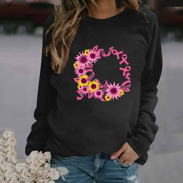 Fashion women long sleeve flower printed sweatshirt shop
