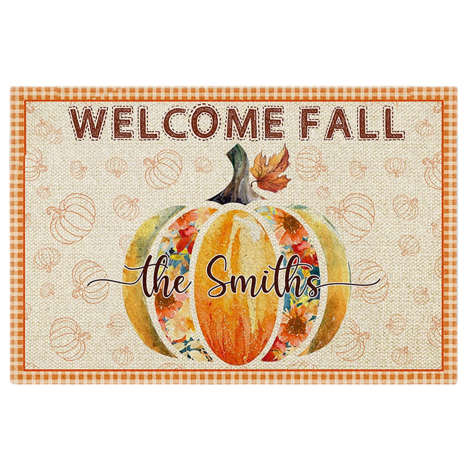 Wozhidaoke door mat Thanksgiving Doormats 40X60CM Home Autumn Fall