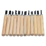 Wozhidaoke home Chisel 12Pcs Tool Hand Woodworking Woodworkers Set Wood Gouges Carving Stationery office supplies valentines day decor