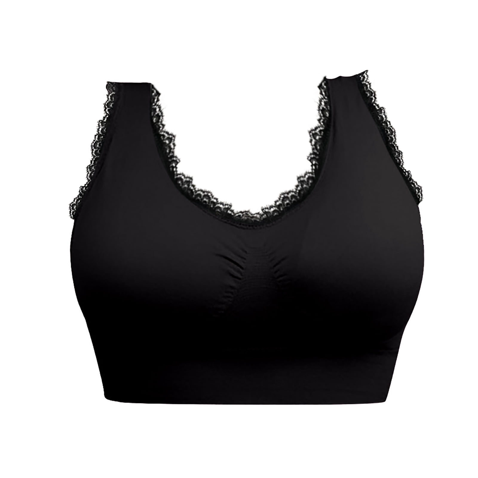 Buy Ndless Sports Polyester Blend Wireless Padded Sports Bra for Yoga,  Running, Fitness Gym (Grindel Black, X-Large) Online In India At Discounted  Prices