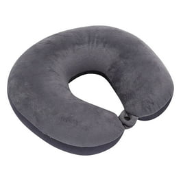 Cloudz Cool Gel Bamboo Memory Foam Travel Neck Pillow Blue Perfect for Sleeping at Home Cervical Support Walmart
