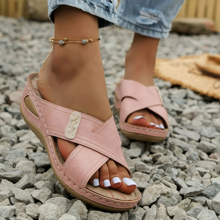 Wozhidaose Wedge Sandals for Women Womens Sandals Summer Solid