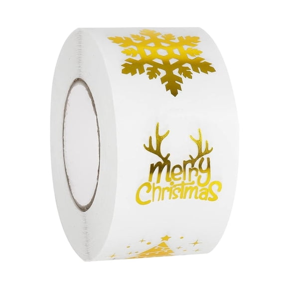 150-Piece Merry Christmas Sticker Pack - 6 Designs, 2 Inch Adhesive Seals For Cards, Gifts & Envelopes
