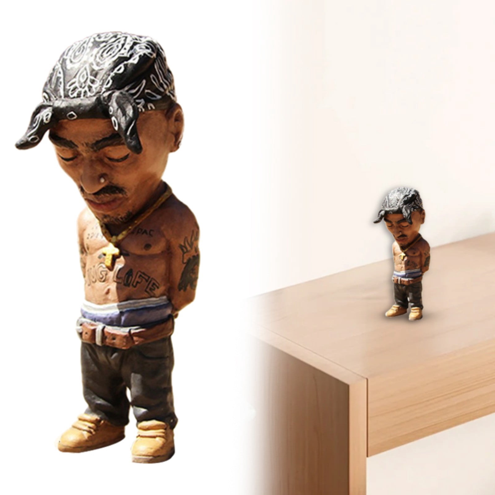 Statua Di Banksy Che Lancia Fiori In Resina | Scultura Artistica Da Collezione | Regalo Creativo - Foto 9