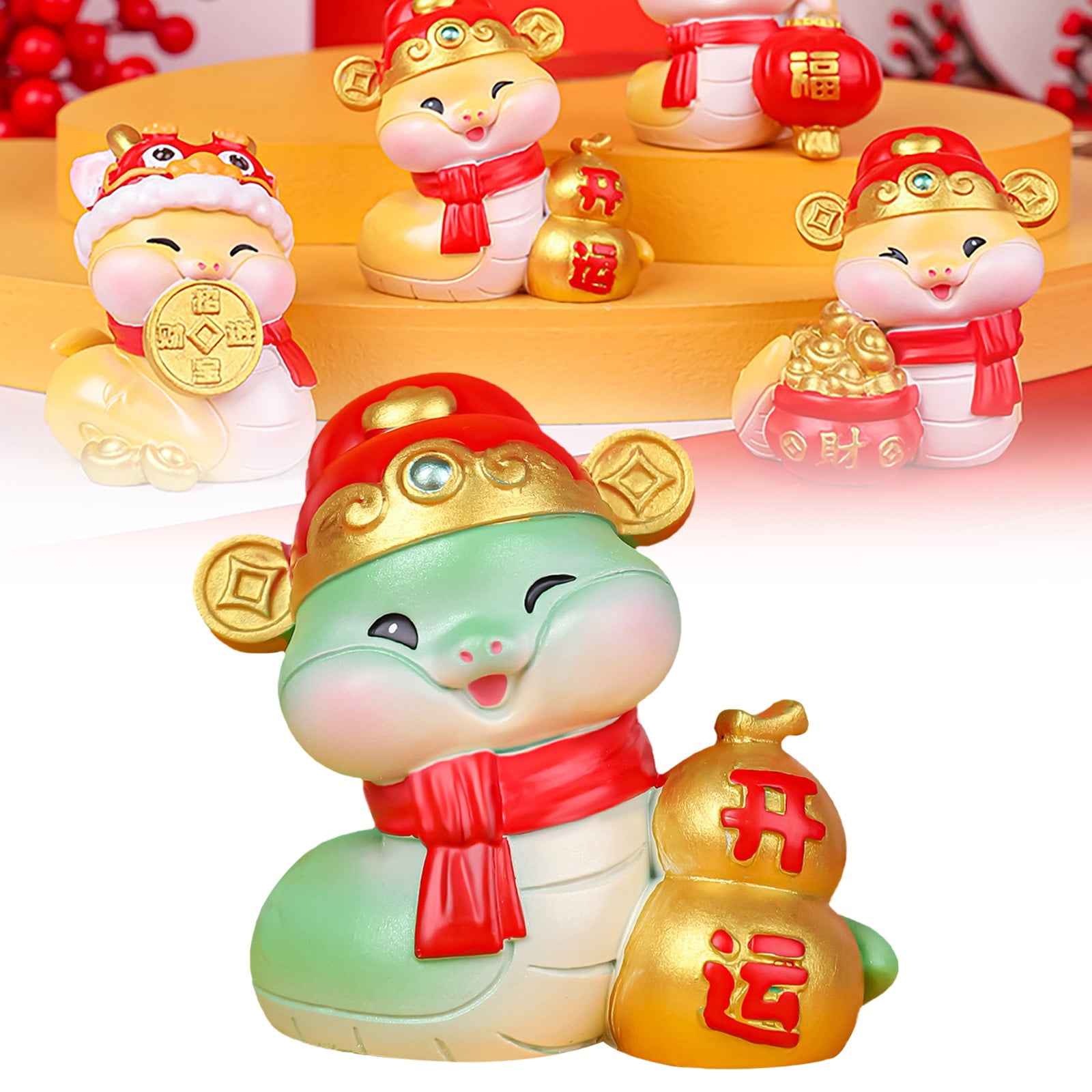 Wozhilaka Ornaments for Tabletop Tv Office Decor Feng Shui