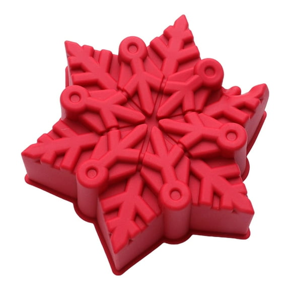 Wozhilaka Silicone Loaf Tins Snowflake Cake Silicone Bread Non Stick Baking Tools Diy 3D Large Christmas Snowflake Cake for Baking Non Stick Shapes Cake Pan Tiny Home Decor Xmas Gifts for Women Men