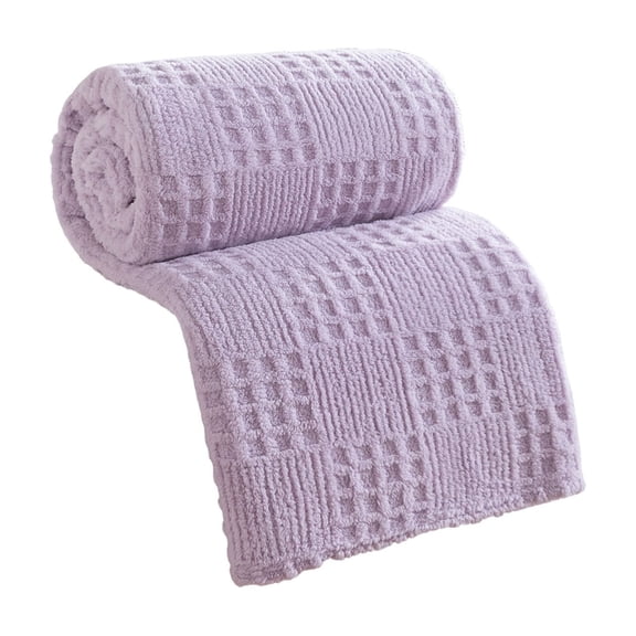 Wozhuo 100x150cm Waffles Jacquards Blanket Multifunctional Cover Blanket Quilt Nap Blanket Suitable For Bed Or Sofa Use Easter Home Decor