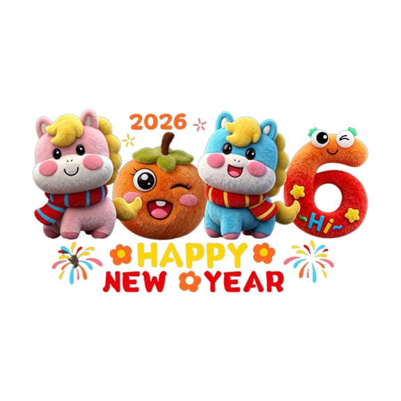 Wozhuo 2026 Cute Glass Door Decals Year Window Display Spring Festival Decorations Window Stickers Easter Home Decor
