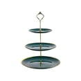 thumbnail image 1 of Wozhuo 3 Tier Dessert Stand Luxury Snack Tray for Living Room Coffee Table, 1 of 6