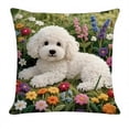 thumbnail image 1 of Wozhuo Dog Pillow Cover Spring Cute Embroidery Soft Throw Cover for Sofa Bedroom Decor, 1 of 7