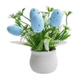 thumbnail image 1 of Wozhuo Easter Egg Mini Potted Plants Artificial Succulent Decor, 1 of 7
