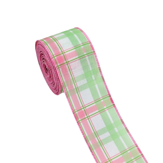 Wozhuo Easter Ribbon Egg Bunny Checkered Spring Decor DIY Craft Gift Wrap Bow
