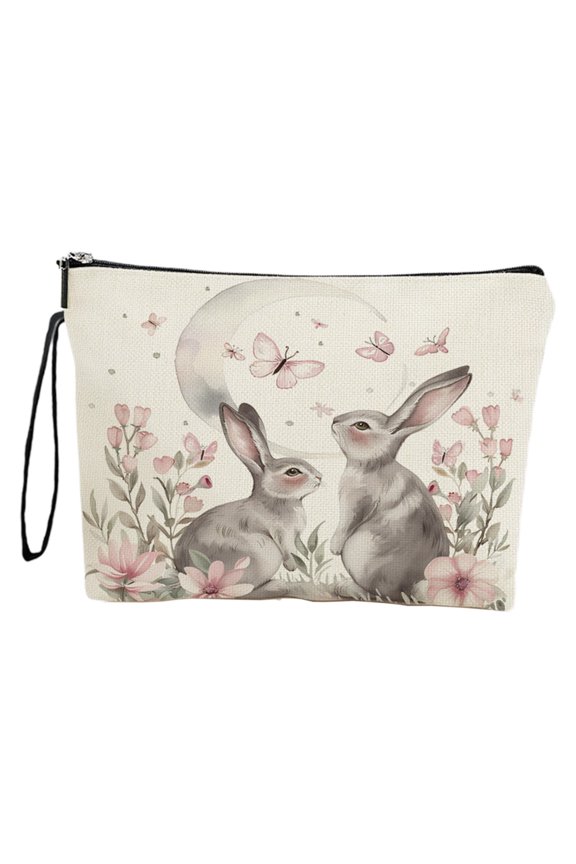 Easter Storage Bag Travel Toiletry Bag Portable Waterproof Wash Bag with Anti-Slip Handle for Holiday Gifts Camping