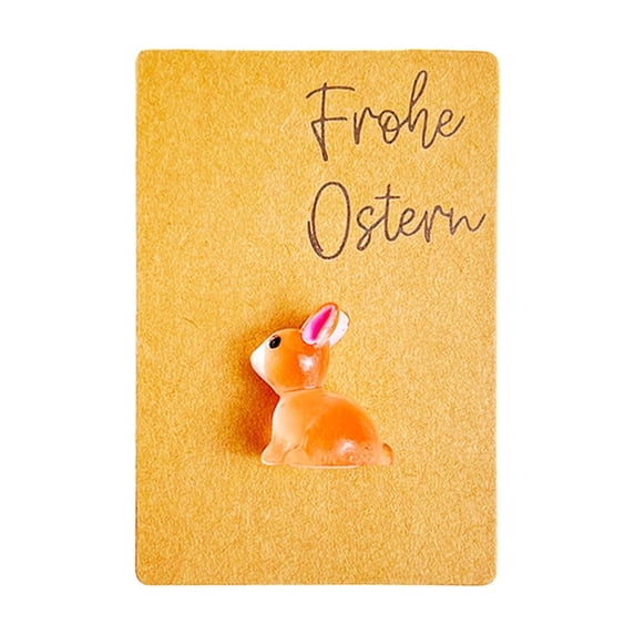 Wozhuo Glow In The Dark Easter Rabbit Pocket Card Keychain Gift
