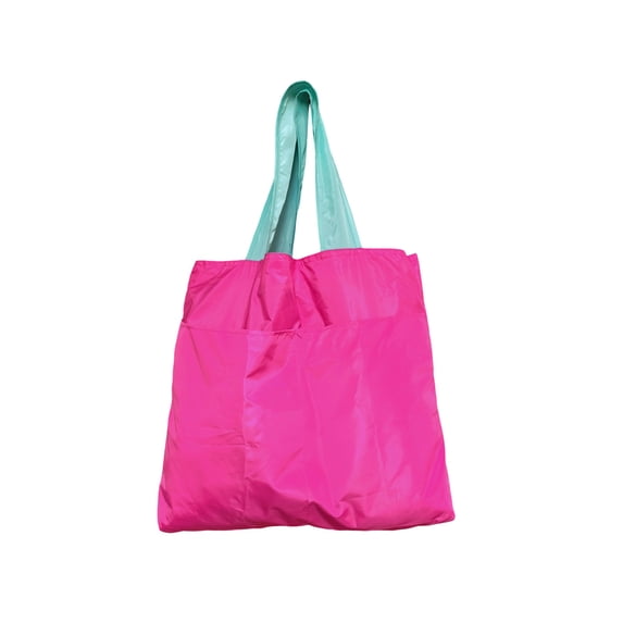 Wozhuo Reusable Shopping Bag Foldable Waterproof Nylon Zipper Compartment Durable Eco-Friendly