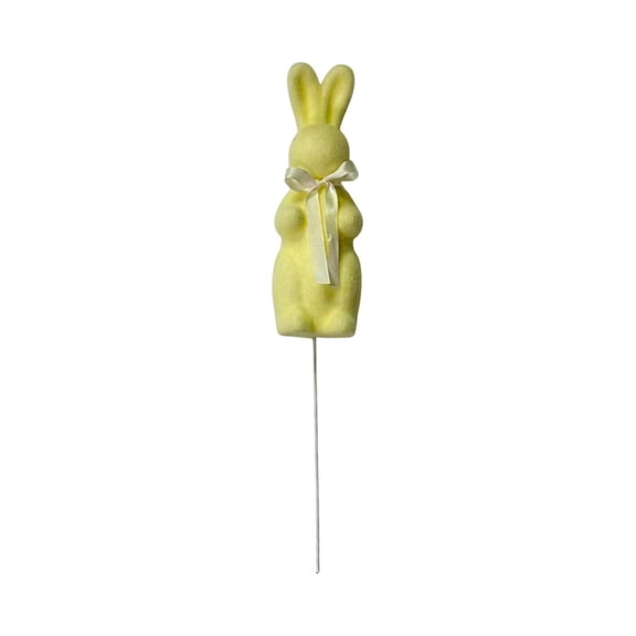 Wozhuo Simulated Short Fleece Easter Bow Little Rabbits Home Small Branch Garden Courtyard Decoration Easter Home Decor