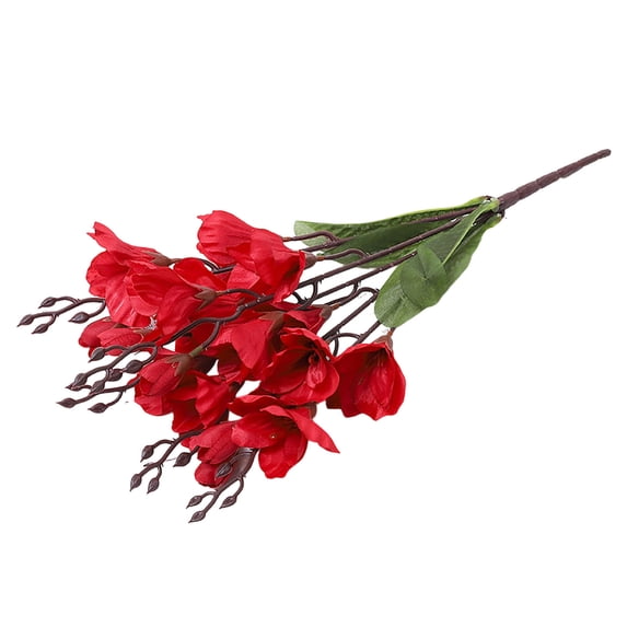Wozhuo Spring Magnolia Artificial Flowers Silk Fabric Home Decor Realistic Look