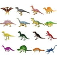 thumbnail image 1 of WozhuoToy 16 Pcs Mini Dinosaur Figures Kids Birthday Gifts Mini Dinosaur Toys Bulk Cupcake Toppers Small Plastic Educational Figures Dinosaur Party Favors for School Classroom Exchange, 1 of 6