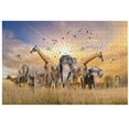 thumbnail image 1 of 500 Piece Puzzles for Adults - Adventures in The Jungle - 500 Piece Jigsaw Puzzles for Adults and 500 Piece Wild Animals Unique Shape Best Gift for Adults and Kids, 1 of 5