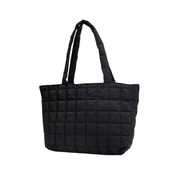 WozhuoToy CoCopeaunt Quilted Tote Bags For Women Lightweight Puffer Padding Shoulder Bag Large Nylon Tote Handbag Zipper Closure
