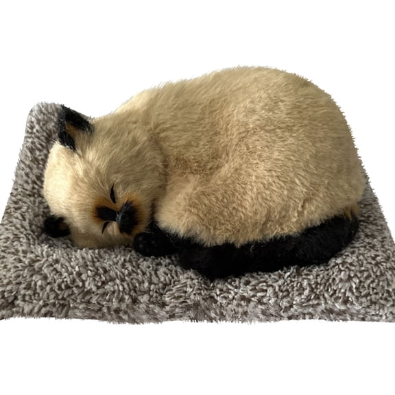 WozhuoToy Simulation Animals Toy Will Call With Cloth Mat Sleeping The Doll Toy Kids Gifts