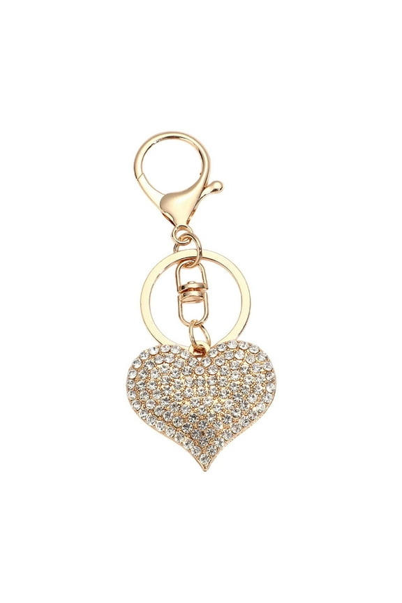 Sparkly Rhinestone Keychain for Women, Key Chains Gift for Girls, Cute Bling Purse Charm, Backpack & Car Key Accessories