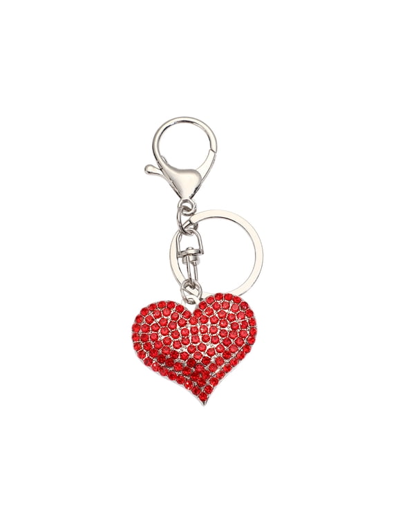 Sparkly Rhinestone Keychain for Women, Key Chains Gift for Girls, Cute Bling Purse Charm, Backpack & Car Key Accessories