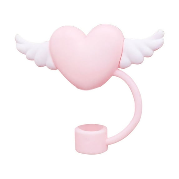 WozhuoToy Straw Cover Cap for Stanley Cup, Heart-shaped Straw Topper Compatible, Straw Tips Lids Lover Couple Fun Gifts
