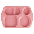 thumbnail image 1 of WozhuoToy Unbreakable Divided Plates, 5 Compartments Wheat Straw Sectional Dinner Plates Portion Control Plate Plastic Cafeteria School Lunch Tray for Adult, Microwave & Dishwasher Safe,11.8"x8.1", 1 of 6