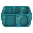 thumbnail image 1 of WozhuoToy Unbreakable Divided Plates, 5 Compartments Wheat Straw Sectional Dinner Plates Portion Control Plate Plastic Cafeteria School Lunch Tray for Adult, Microwave & Dishwasher Safe,11.8"x8.1", 1 of 6
