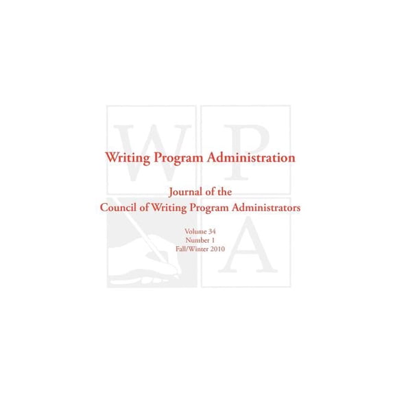 Wpa: Writing Program Administration 34.1, (Paperback)