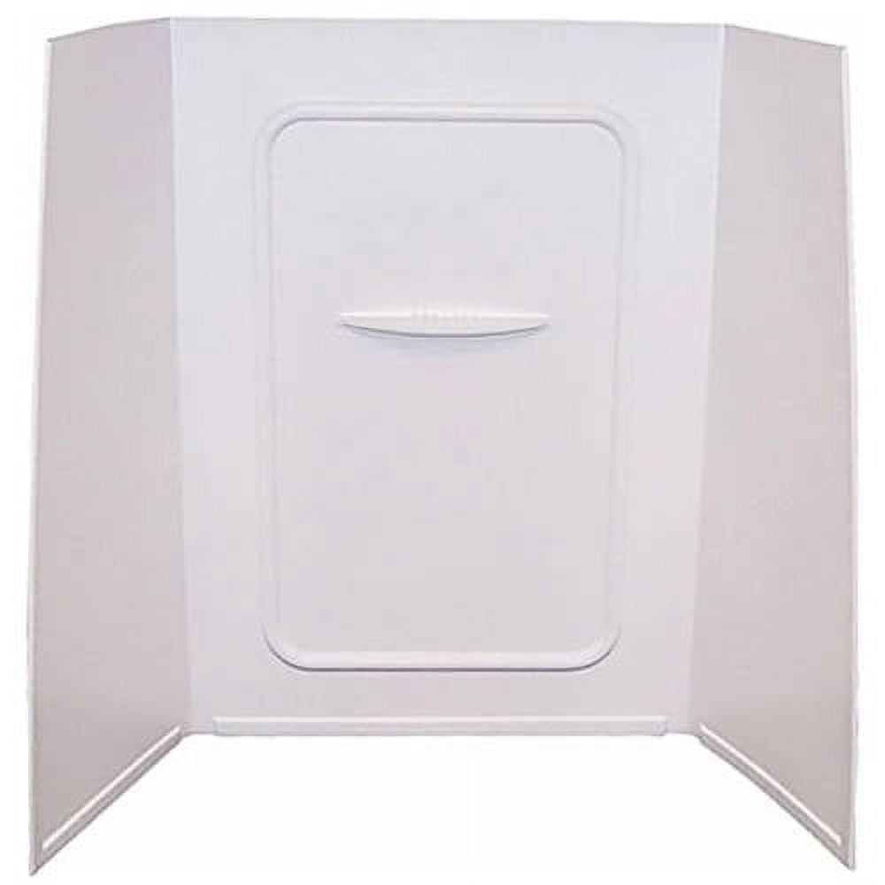 White Smooth Surface 24" x 36" x 59" Bathtub Surround
