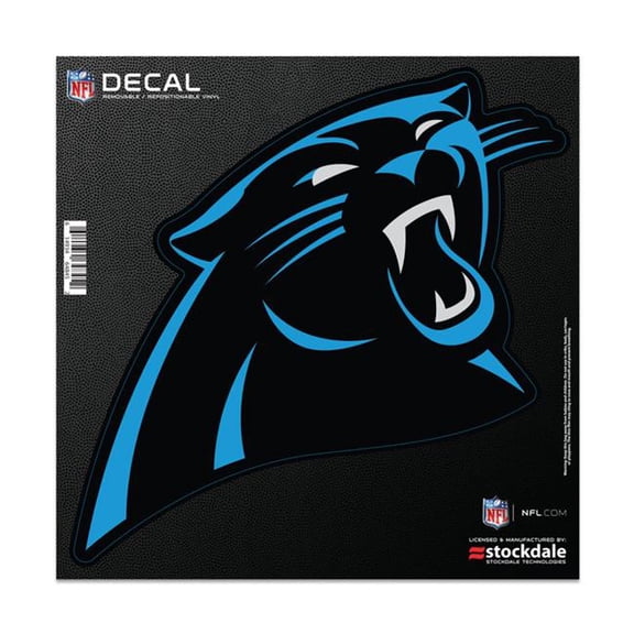 Wraft 1493464845 6 x 6 in. Carolina Panthers All Surface Logo Decal